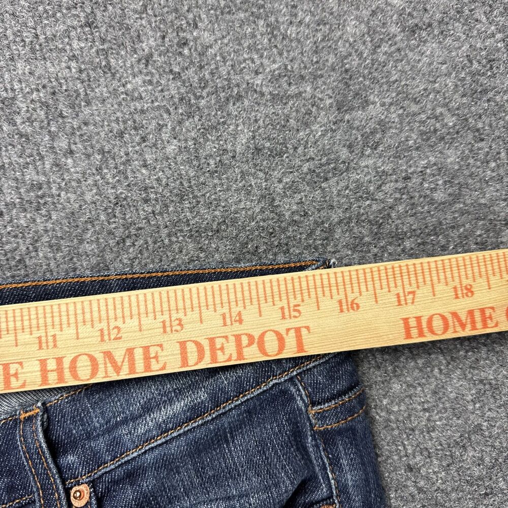 7 For All Mankind Flare Jeans Women's 30 Blue Dark Wash - Picture 9 of 12